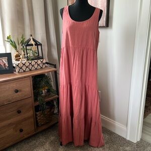 NWT Nicole Miller maxi dress, mauve